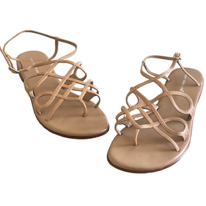 Vicki Tcherassi Tan Strappy Sandals – Size 40 (US 9–9.5)